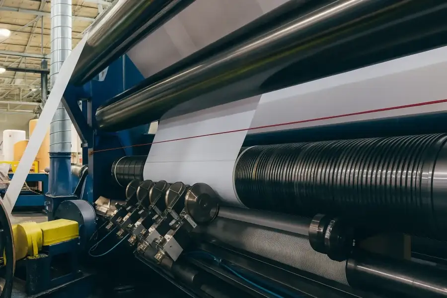 Industrial services website for converting, warehousing, and logistics